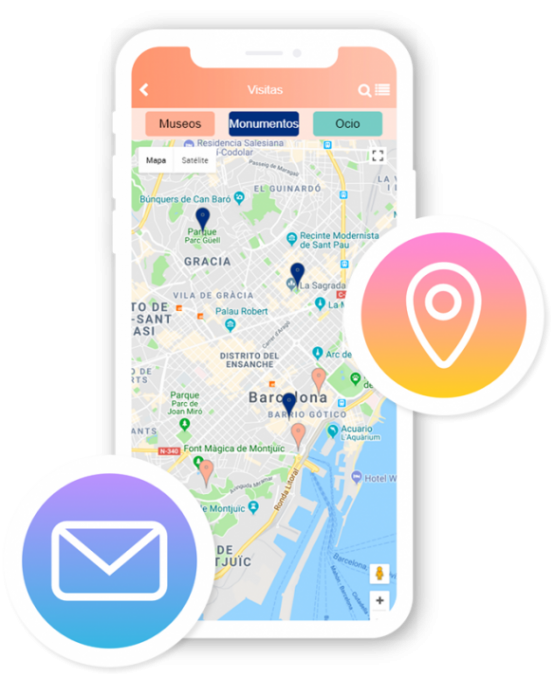 Funciones de ubicación par apps