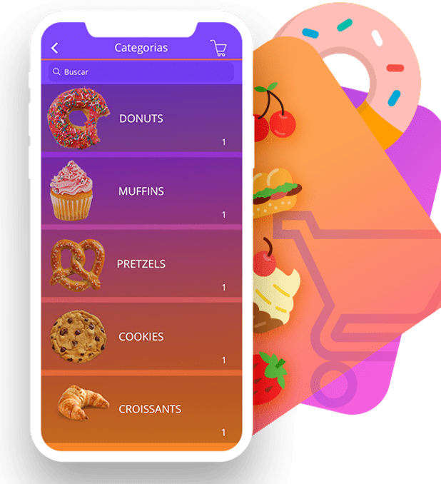 Pedidos de comida a través de la app
